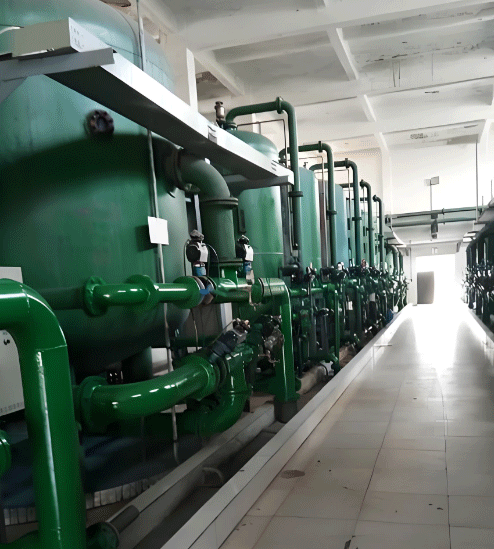 工業(yè)淺層砂過濾器應(yīng)用現(xiàn)場